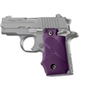 Hogue Sig P238 Grips w/Finger Grooves, Purple