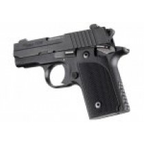 Hogue Sig P238 Grips Checkered G-10 Solid Black