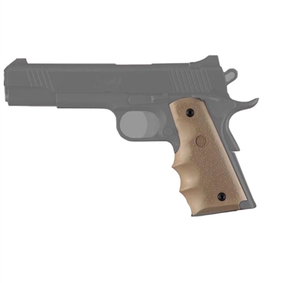 Hogue Colt Government Rubber Grip with Finger Grooves Flat Dark Earth