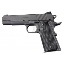 Hogue Colt & 1911 Government Grips Piranha G-10 Solid Black