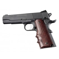 Hogue Colt & 1911 Government Grips Rosewood w/Finger Grooves