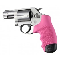 Hogue Rubber Grip for S&W J Frame Round Butt, Monogrip Pink