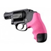 Hogue S&W J Frame Round Butt Grip Centennial/Body Guard Rubber, Tamer Grip, Pink