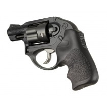 Hogue Ruger LCR Grip Tamer, Rubber Finger Grooves, Black