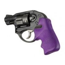 Hogue Ruger LCR Grip Tamer, Rubber Finger Grooves, Purple