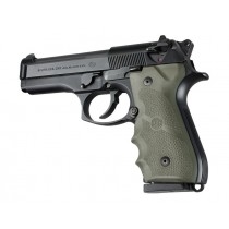 Hogue Beretta 92/96 Grip with Finger Grooves Olive Drab Green