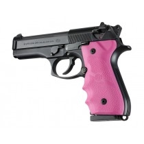 Hogue Beretta 92/96 Grip with Finger Grooves Pink