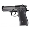 Hogue Beretta 92 Grips Checkered Aluminum Matte Black Anodized