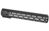 Mission First Tactical, Tekko, MLOK Rail System, Fits AR Rifles, 13.5", Free Float, Metal, Black Finish