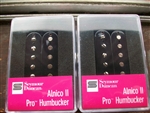 SMOKEY B'S SEYMOUR DUNCAN HUMBUCKER PICKUP SET ALNICO II PRO APH-1N AND APH-1B BLACK