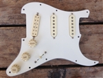 Seymour Duncan Strat Pickguard JB JR and SSL-1 CA 50's Coil Split Parchment/Creme