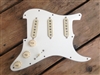 Vintage 50'S Style Pre Wired Strat Pickguard Parchment/Creme Seymour Duncan CA 50