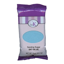 Sky Blue Sanding Sugar - 16 Ounce Bag