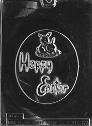 Large Oval Happy Easter Mold