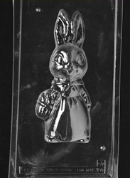 3D Jumbo Girl Bunny with Basket Mold - Front