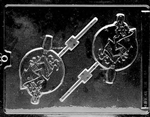 Witch on Broom Lolly Mold