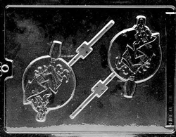 Witch on Broom Lolly Mold