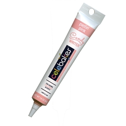 Pastel Pink Chocolate Flavored Compound Coating in a Tube