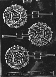 75th Wreath Lolly Mold