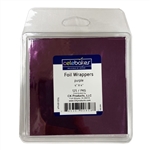 Purple 4" x 4" Foil Wrapper wedding Easter 7500-89144P