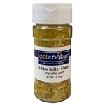 Metallic Gold Edible Glitter Flakes 7500-78691D wedding Christmas golden anniversary