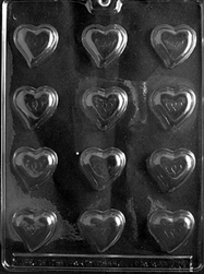 Bite Size Tear Drop Hearts Mold wedding anniversary valentine