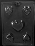 Heart Bar Assortment Chocolate Mold