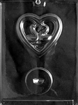 Swans in Heart Mold
