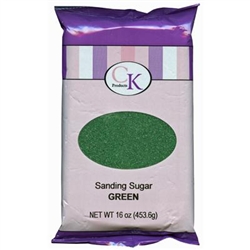 Green Sanding Sugar - 16 Ounce Bag