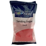 Coral Sanding Sugar - 16 Ounce Bag