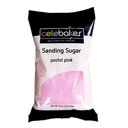 Pastel Pink Sanding Sugar - 16 Ounce Bag gender reveal girl birthday Easter