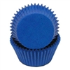 Blue Round Baking Cups