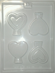 Heart on Stand Mold Valentine wedding anniversary Sweetest Day