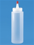 8 Ounce Plastic Squeezable Cylinder Bottle