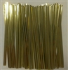 4" Gold Metallic Twist Ties - 50 Pack