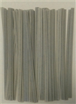 4" Gray Paper Twist Ties - 100 Pack