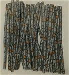 4" Halloween Paper Twist Ties 100 Pack treat bags