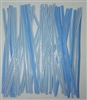 4" Light Blue Paper Twist Ties - 100 Pack