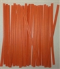4" Orange Paper Twist Ties - 100 Pack