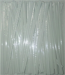 4" White Metallic Twist Ties - 100 Pack