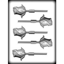 Rosebud Sucker Hard Candy Mold 8H-13122 Valentine wedding anniversary mothers day