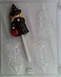 Girl Witch Lollipop Mold
