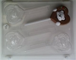 Bear in Heart Sucker Chocolate Mold valentine anniversary lollipop