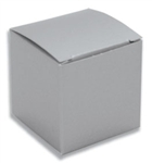 Medium Silver Lustre Truffle Box- 5 Pack