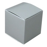 Large Silver Lustre Truffle Box- 5 Pack