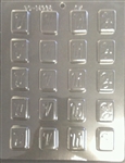 U-V-W-Y Letter Initial Chocolate Mold