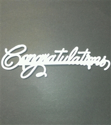 Large Congratulations Cake Imprinter