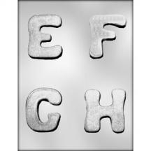2-3/4" Letters E-F-G-H Mold alphabet