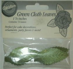 1-7/8" Green Cloth Leaves - 72 Leaves
