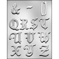 2" Alphabet Q-Z  Mold
